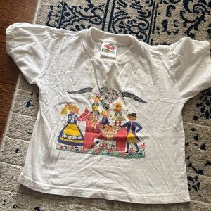 Vintage Kids White Graphic T-Shirt
